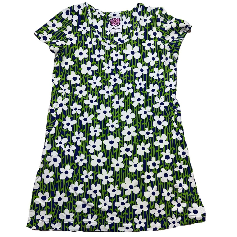 Lesley Evers Green Floral Long Sleeve Dress